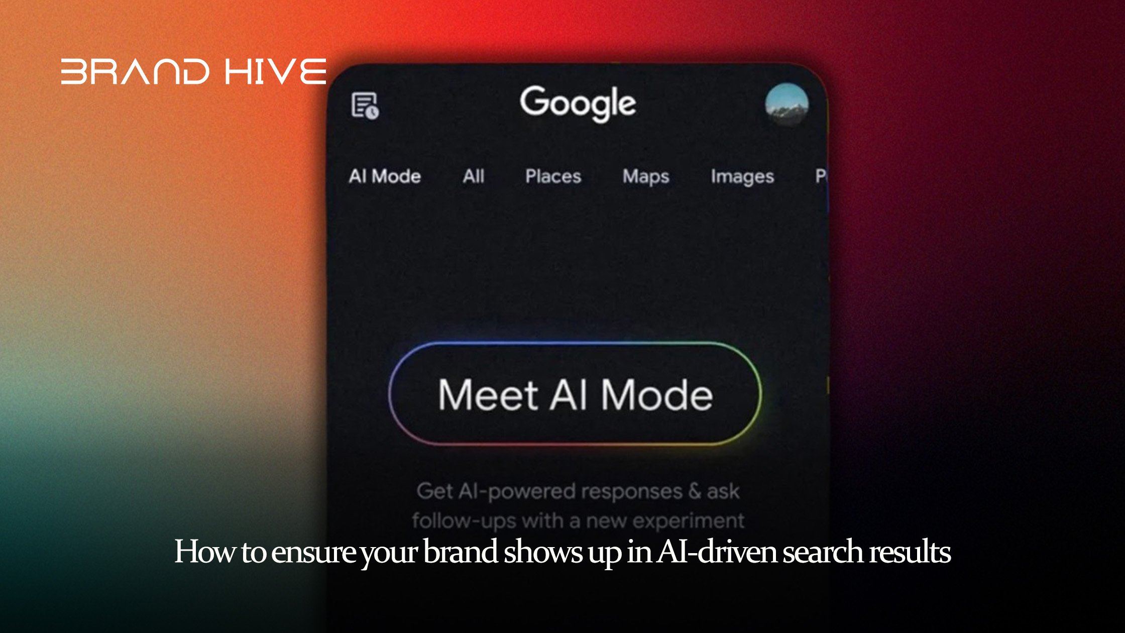 how to show AI driven search result in dubai
